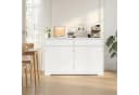 Bealife Sideboard Weiß mit zwei Schubladen und vier Türen Bild 3