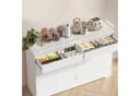 Bealife Sideboard Weiß mit zwei Schubladen und vier Türen Bild 4