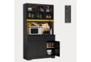 Bealife Küchenschwarz mit LED & Steckdose Bild 4