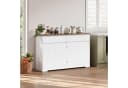 Bealife Sideboard Weiß mit zwei Schubladen und vier Türen Bild 1