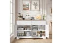 Bealife Sideboard Weiß mit zwei Schubladen und vier Türen Bild 2