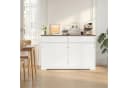 Bealife Sideboard Weiß mit zwei Schubladen und vier Türen Bild 3