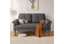 Bealife 2-Sitzer Sofa Grau mit Seitentasche und Armlehnen Bild 1