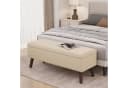 Bealife Garderobenbank mit Stauraum Beige Bild 2