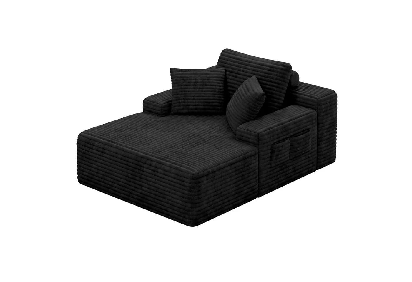 Bealife Schlafsofa Cordstoff Relaxsofa mit 3 Rückenkissen - Bild 3