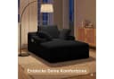 Bealife Schlafsofa Cordstoff Relaxsofa mit 3 Rückenkissen Bild 4