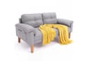 Blishom 2-Sitzer Sofa Skandi Design Grau Leinen Bild 2