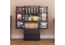 Blishom Sideboard Vorratsschrank 60x40x120 cm Weiß/Schwarz Bild 5