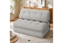 Blishom 2-in-1 Schlafsofa aus Cord Grau Faltbar Bild 4