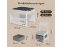 Blishom Kindertisch-Set 4-in-1 mit Wendetafel und Stauraum Bild 1