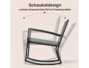 Blishom Balkonset 4-tlg. mit Schaukelstühlen & Glastisch Bild 5