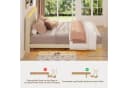 Bealife Polsterbett mit Lichtleiste und gepolstertem Kopfteil Beige Bild 5