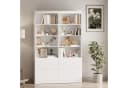 Bealife Bücherregal Hochschrank Weiß mit 8 Fächern und 4 Schubladen Bild 1