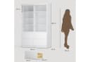 Bealife Bücherregal Hochschrank Weiß mit 8 Fächern und 4 Schubladen Bild 5