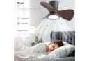 ATEROLL Deckenventilator mit LED-Beleuchtung 3CCT dimmbar Walnuss Bild 5