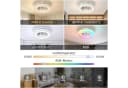 ATEROLL Deckenventilator 6 Geschwindigkeiten, 3CCT+RGB, Deckenleuchte, Leise Ventilator, Lampenlüfter mit Speicherfunktion und Timing-Funktion Für Zimmer Bild 1