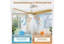 ATEROLL Deckenventilator mit Licht, 132 cm, 6-Gang, Dimmbar, Fernbedienung Bild 4