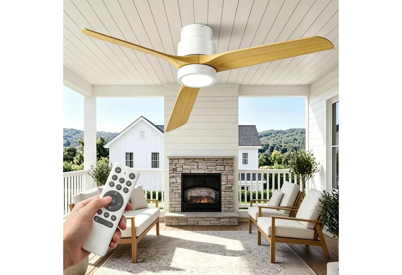 ATEROLL Deckenventilator mit LED Licht & Fernbedienung - Bild 2