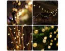 Fyrove LED Solarleuchte Kugel-Lichterkette 12m 100 LEDs Warmweiß Bild 1