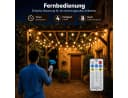 Fyrove LED Solarleuchte Kugel-Lichterkette 12m 100 LEDs Warmweiß Bild 5