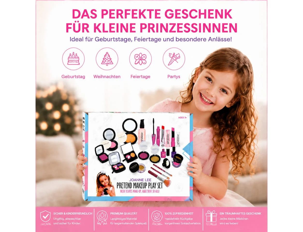 Fyrove Kreativset Kosmetikspielzeug 12-teilig mit Stofftasche - Bild 3