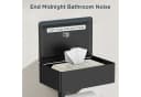 Toomoke Toilettenpapierhalter mit Feuchttücherbox Schwarz Edelstahl Bild 3