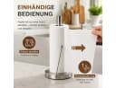 Toomoke Küchenrollenhalter Edelstahl Freistehend Silber Bild 4