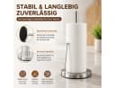 Toomoke Küchenrollenhalter Edelstahl Freistehend Silber Bild 5
