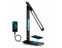 Fyrove LED Schreibtischlampe Schwarz Dimmbar mit Kabellosem Laden Bild 2