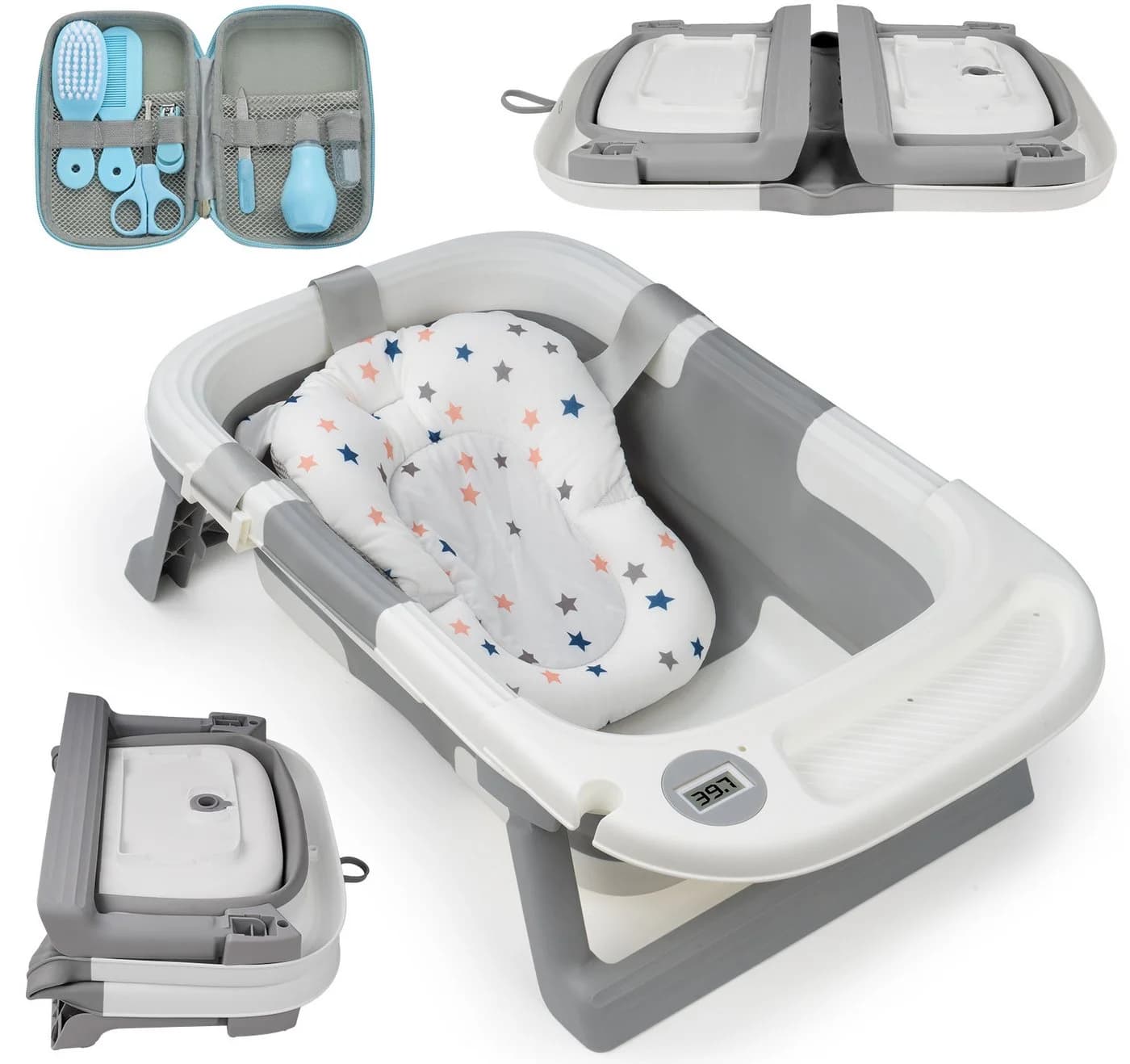 ElitVita Babybadewanne Twistshake Faltbar Grau - Bild 2