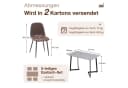 JOIVI Essgruppe 5-Teiliges Esstisch Set mit 4 Stühlen Bild 5