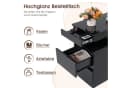 JOIVI Beistelltisch Hochglanz Schwarz Bild 5