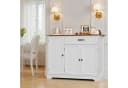 Bealife Sideboard Küchenschrank mit Arbeitsplatten, Weiß Bild 1