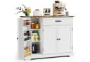 Bealife Sideboard Küchenschrank mit Arbeitsplatten, Weiß Bild 2
