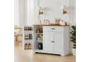 Bealife Sideboard Küchenschrank mit Arbeitsplatten, Weiß Bild 3