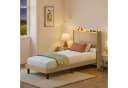 Bealife Polsterbett Einzelbett Bettgestell mit Kopfteil LED-Licht Bild 4