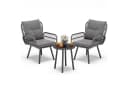 Bealife Balkonset Gartenlounge-Set 3-tlg. Grau Bild 2