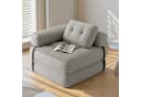 Bealife 1,5-Sitzer Klappbares Sofa Relaxsessel Indoor-Lazy Hellgrau Bild 1