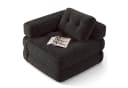 Bealife 1,5-Sitzer Klappsofa Relaxsessel Indoor-Lazy Grau Bild 2