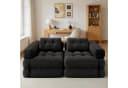 Bealife 1,5-Sitzer Klappsofa Relaxsessel Indoor-Lazy Grau Bild 5