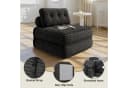 Bealife 1,5-Sitzer Klappsofa Relaxsessel Indoor-Lazy Grau Bild 4