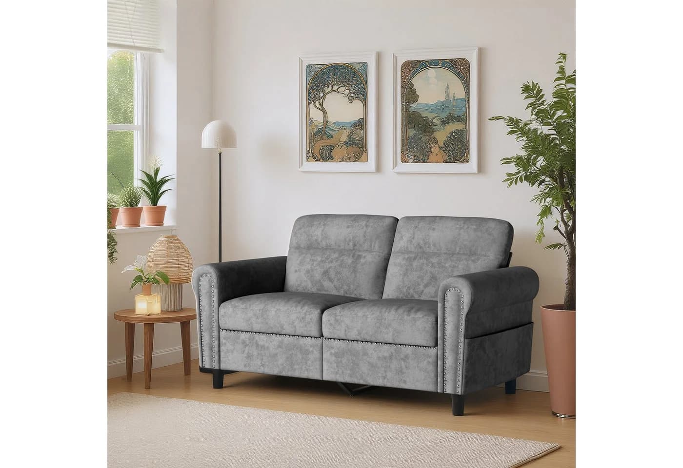 Bealife 2-Sitzer Couch grau - Bild 5