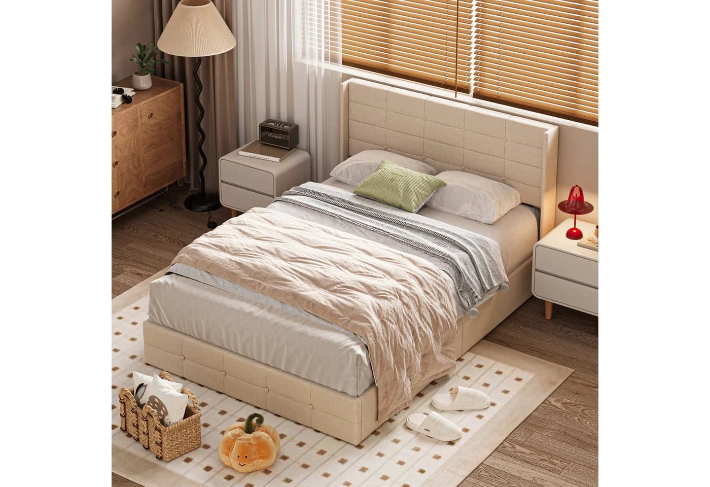 Bealife Polsterbett Einzelbett/Doppelbett mit hydraulischem Stauraum - Bild 4