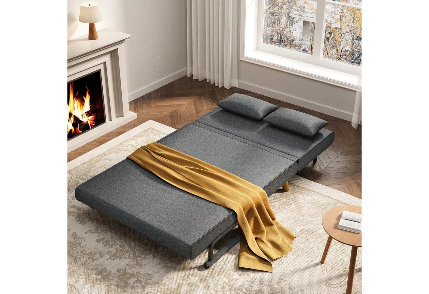 Bealife Relaxsessel Schlafsessel Bettfunktion 2-Sitzer Grau - Bild 3