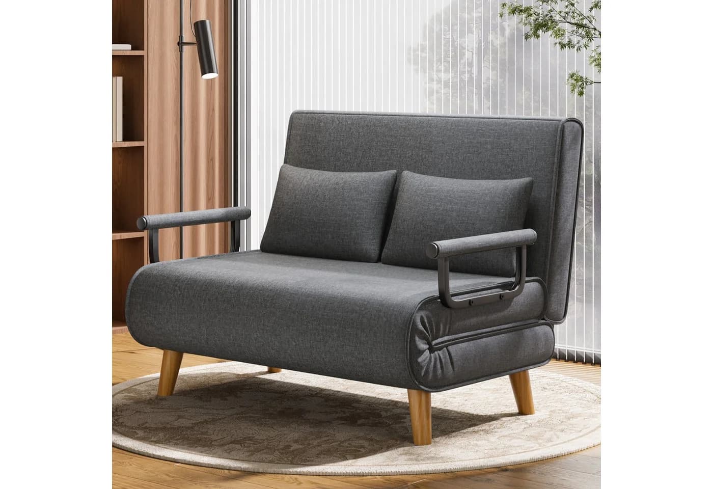 Bealife Relaxsessel Schlafsessel Bettfunktion 2-Sitzer Grau - Bild 4
