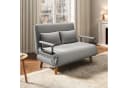 Bealife Relaxsessel Schlafsessel mit Bettfunktion, Schlafsofa 2-Sitzer Hellgrau Bild 1