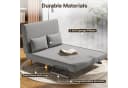 Bealife Relaxsessel Schlafsessel mit Bettfunktion, Schlafsofa 2-Sitzer Hellgrau Bild 4
