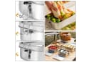 OSTWOLKE Lunchbox Edelstahl 1400ml Auslaufsicher Silber Bild 3