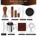 OSTWOLKE Tamper 51mm Espresso Set mit Holzgriff & Silikonmatte Bild 1