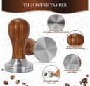 OSTWOLKE Tamper 51mm Espresso Set mit Holzgriff & Silikonmatte Bild 3